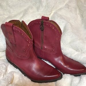 lucky brand red boots